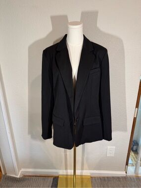 a new day Black Blazer with Pinstripe Lining